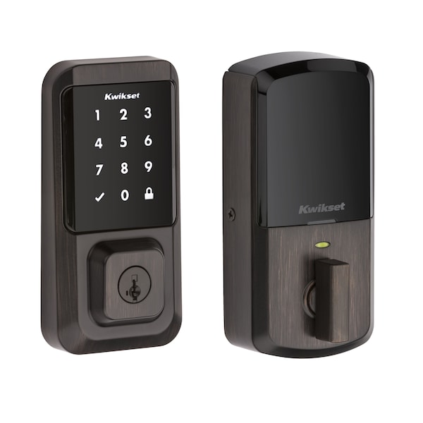 Halo Wi-Fi Enabled Smart Lock Deadbolt with Touchscreen and SmartKey Backup Venetian Bronze Finish